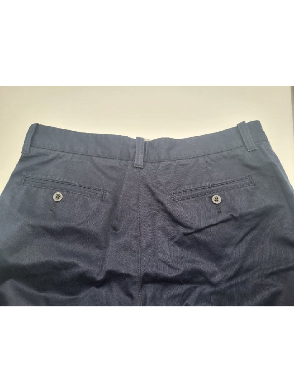 Gap Men's SZ 34 Navy Blue Chino Flat Front Shorts y2k Preppy Summer Vintage - Picture 10 of 11